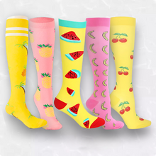 Load image into Gallery viewer, Fruit Patterned LegEase Compression Socks