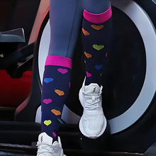 Load image into Gallery viewer, Heart Patterned LegEase Compression Socks