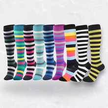 Load image into Gallery viewer, Striped Patterned LegEase Compression Socks