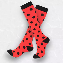 Load image into Gallery viewer, Spotted Patterned LegEase Compression Socks