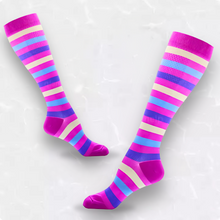 Load image into Gallery viewer, Striped Patterned LegEase Compression Socks