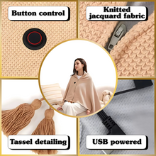 Load image into Gallery viewer, Cordless USB Heated Shawl