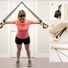 Load image into Gallery viewer, 11 Piece Fitness Resistance Bands Exercise Set