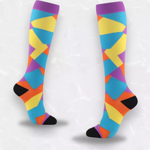 Load image into Gallery viewer, Checker Patterned LegEase Compression Socks