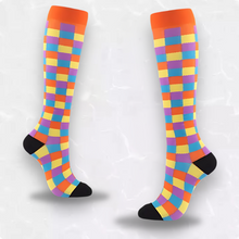 Load image into Gallery viewer, Checker Patterned LegEase Compression Socks