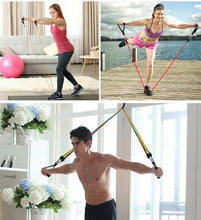 Load image into Gallery viewer, 11 Piece Fitness Resistance Bands Exercise Set
