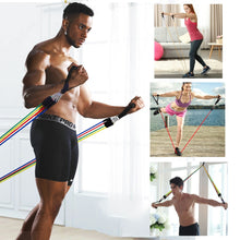 Load image into Gallery viewer, 11 Piece Fitness Resistance Bands Exercise Set