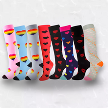 Load image into Gallery viewer, Fun Patterned LegEase Compression Socks