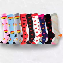 Load image into Gallery viewer, Heart Patterned LegEase Compression Socks