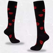 Load image into Gallery viewer, Heart Patterned LegEase Compression Socks