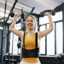 Load image into Gallery viewer, Heavy Lifting Support Belt with Shoulder Straps