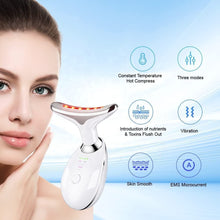 Load image into Gallery viewer, LED Light Therapy Face and Neck Massager