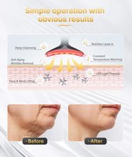 Load image into Gallery viewer, LED Light Therapy Face and Neck Massager