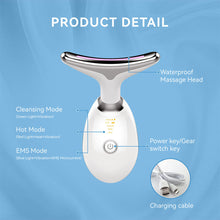 Load image into Gallery viewer, LED Light Therapy Face and Neck Massager