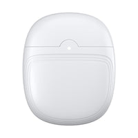 White electric nail clipper case shown front-on against a white background, featuring ridged detail