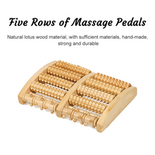 Load image into Gallery viewer, Wooden 5 Roller Foot Massager