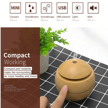 Load image into Gallery viewer, Mini Wood Grain Aromatherapy Diffuser