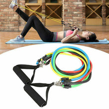 Load image into Gallery viewer, 11 Piece Fitness Resistance Bands Exercise Set
