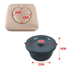 Load image into Gallery viewer, Mobile Shower Toilet Commode Chair