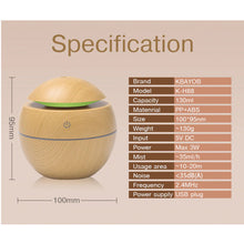 Load image into Gallery viewer, Mini Wood Grain Aromatherapy Diffuser