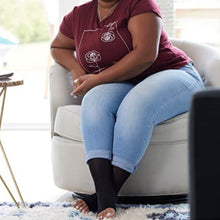 Load image into Gallery viewer, Plus sized Open Toe Compression Socks