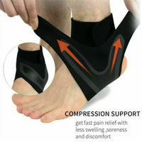 Infographic showing Plantar X Wrap compression support for pain relief and swelling