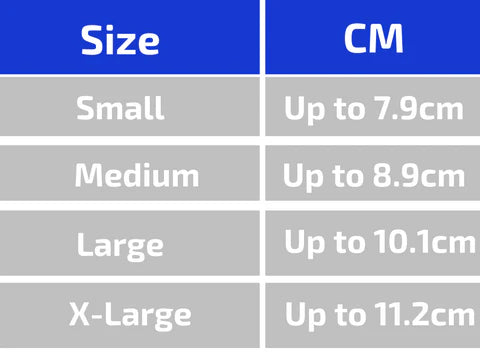 Sizing chart