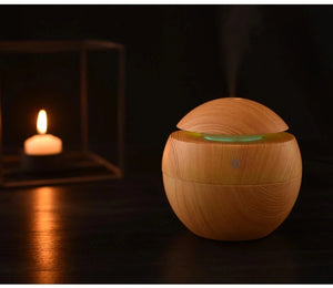 Mini Wood Grain Aromatherapy Diffuser