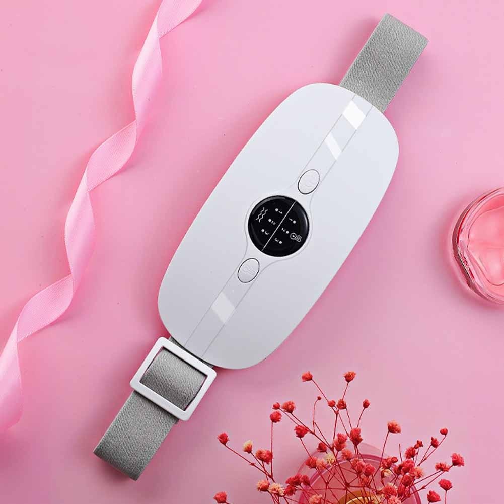 Cordless heated waist wrap in white
