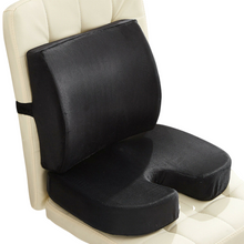 Load image into Gallery viewer, Memory Foam Sciatica Pain Relief Back &amp; Seat Cushions
